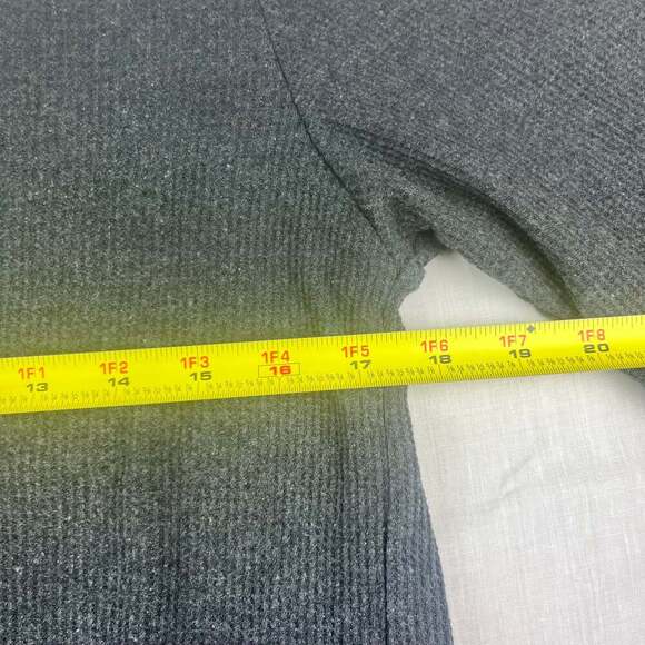 Lucky Brand Men's Large Gray Waffle Knit Long Sleeve Graphic Sleepwear Bear - Picture 8 of 9